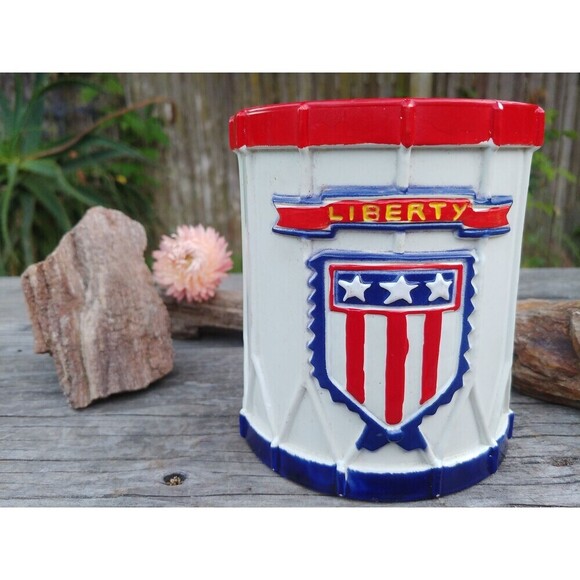Vintage Liberty Drum Collectable Piggy Bank - Picture 7 of 10